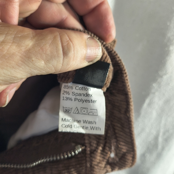 Shein Women's Xtra Small Brown Corduroy Flared Leg Jeans - Picture 6 of 9